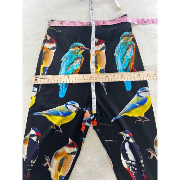 Stella Mccartney Womens Bird Crest Stretch Flared Trousers Pants Artsy Boho Fun - Picture 6 of 10